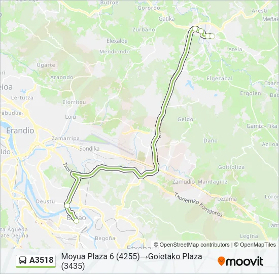 A3518 Bus Line Map