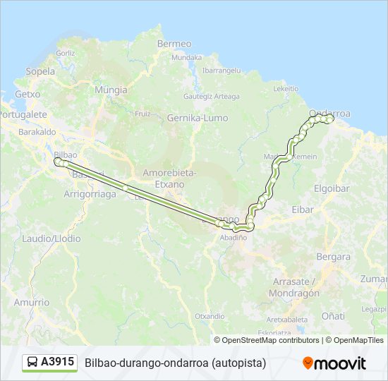 A3915 bus Line Map