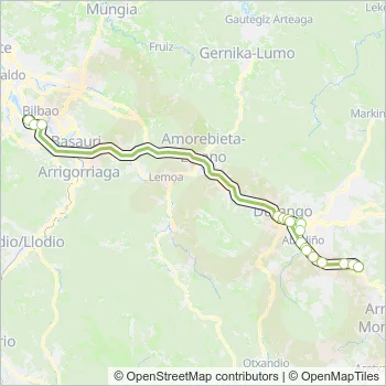 A3923 Bus Line Map