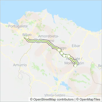 A3923 Bus Line Map