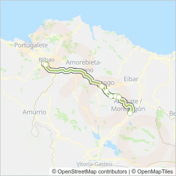 A3923 Bus Line Map