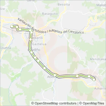 A3923 Bus Line Map