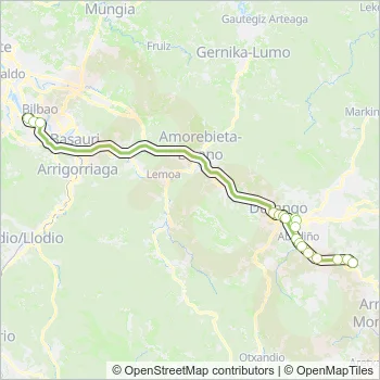 A3923 Bus Line Map