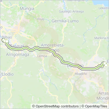 A3926 Bus Line Map