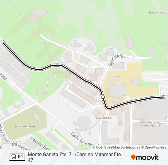 01 bus Line Map