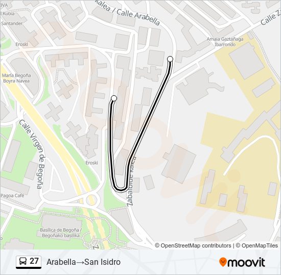 27 bus Line Map