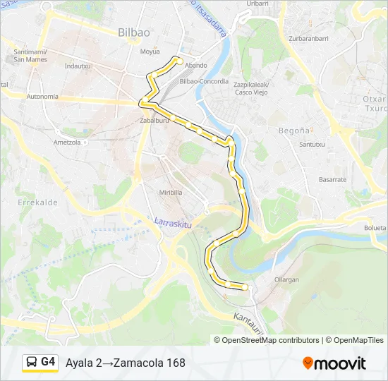 G4 Bus Line Map