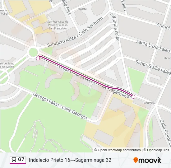 G7 Bus Line Map