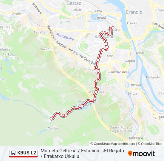 KBUS L2  Line Map
