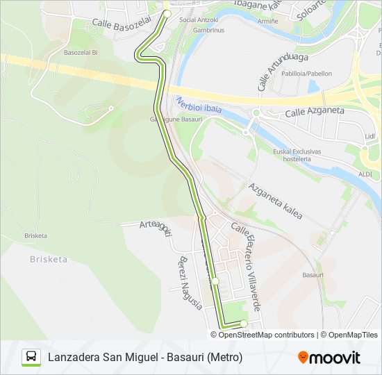 LANZADERA bus Line Map