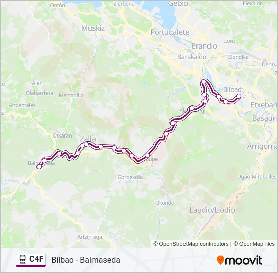 C4F Train Line Map