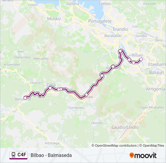 Mapa de C4F de tren