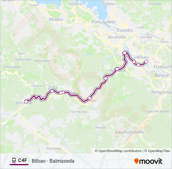 C4F Train Line Map