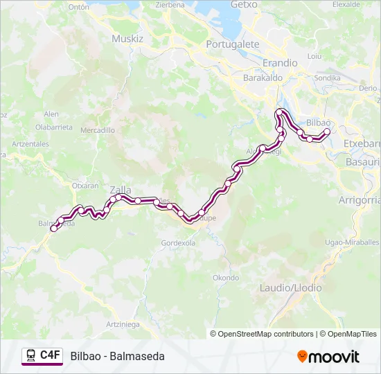 C4F Train Line Map