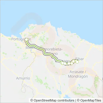 A3924 Bus Line Map