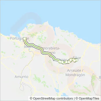 A3924 Bus Line Map