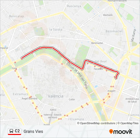 C2 Bus Line Map