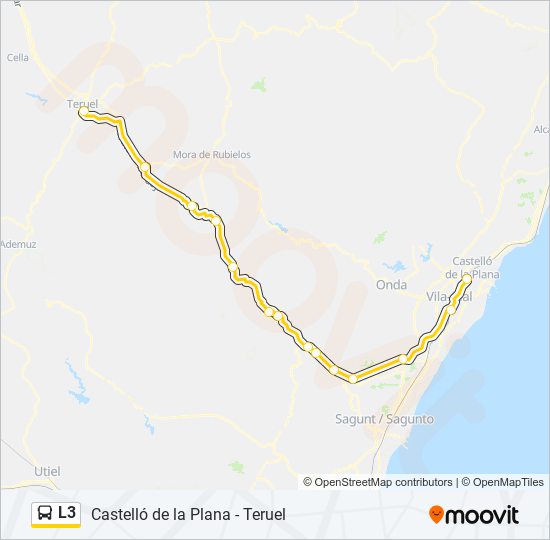 L3 bus Line Map