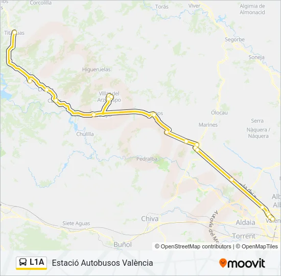 L1A Bus Line Map