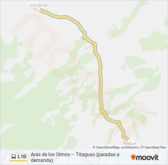 L1D bus Mapa de línia