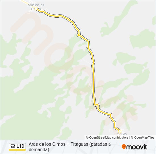 Mapa de L1D de autobús