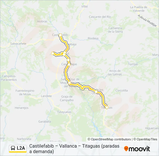 L2A Bus Line Map