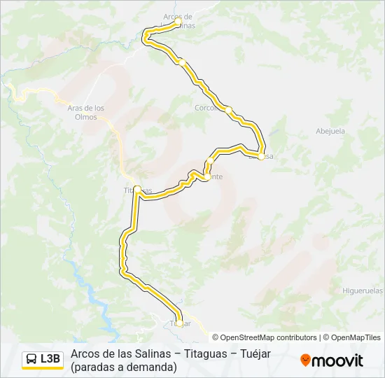 L3B Bus Line Map