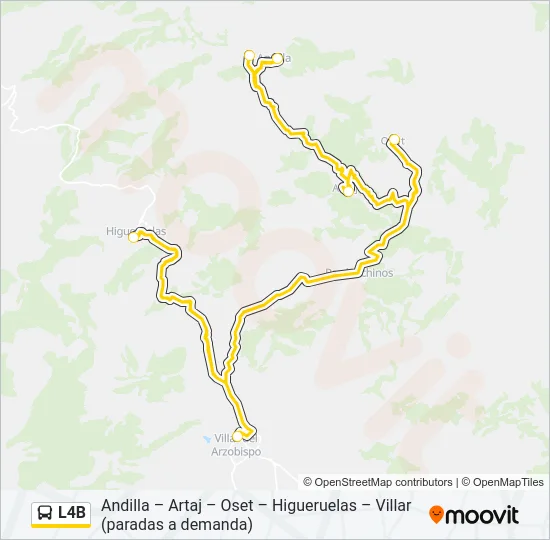 L4B Bus Line Map