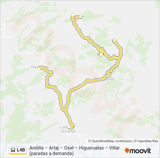 L4B Bus Line Map