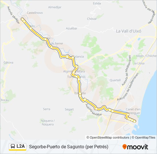 L2A bus Line Map