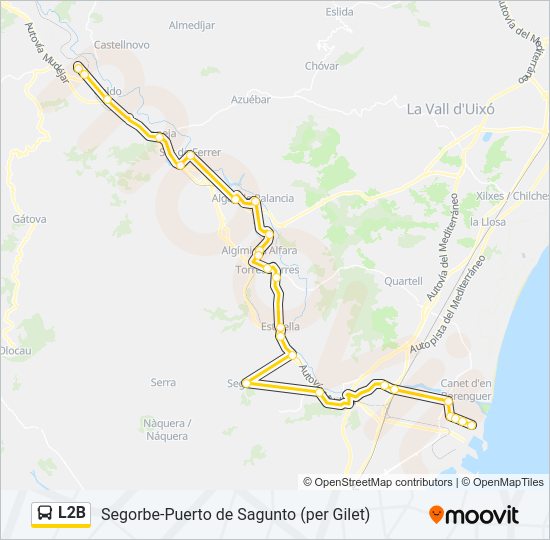 L2B  Line Map