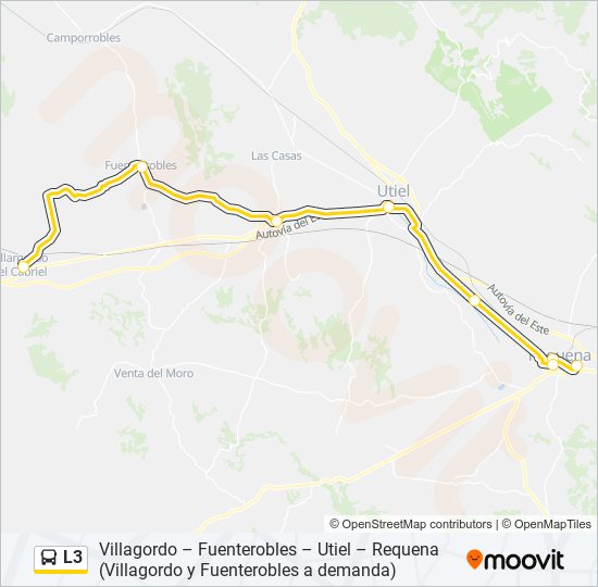 L3 bus Line Map