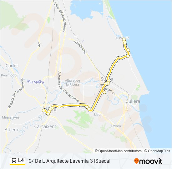 L4 bus Line Map