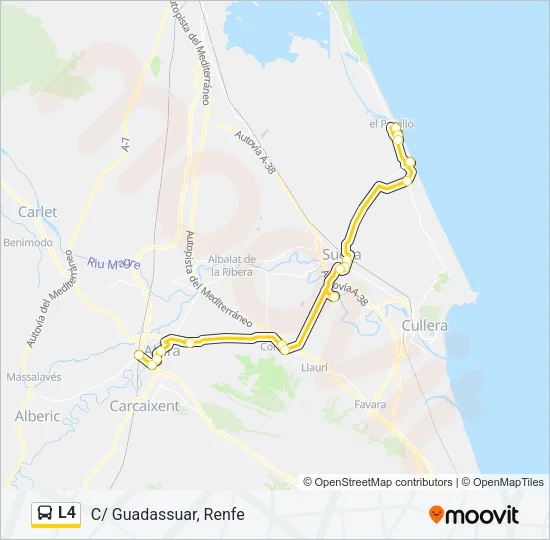 L4 Bus Line Map