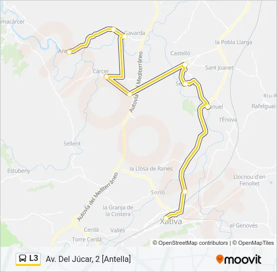 L3 Bus Line Map