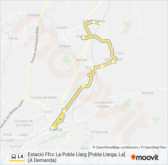 L4 Bus Line Map