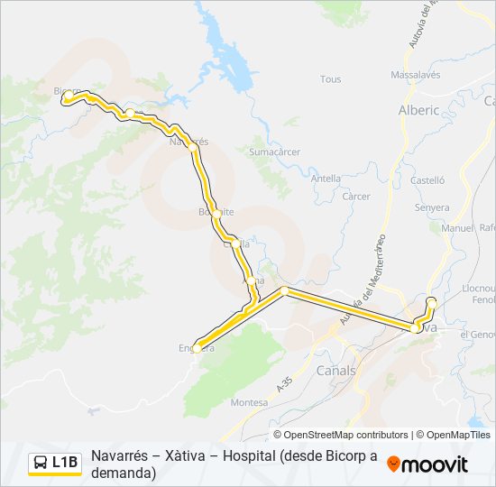 L1B bus Line Map