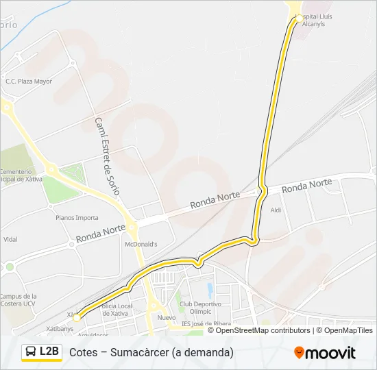 L2B Bus Line Map
