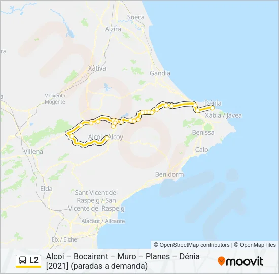 L2 Bus Line Map