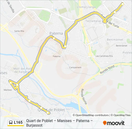L165  Line Map