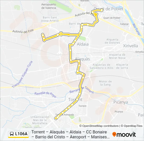 L106A  Line Map