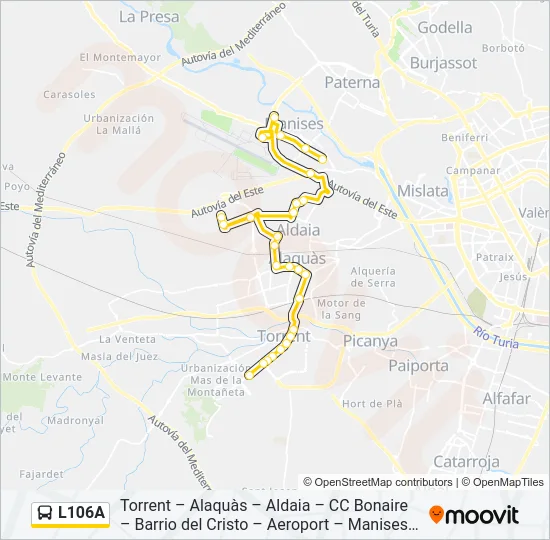 L106A  Line Map