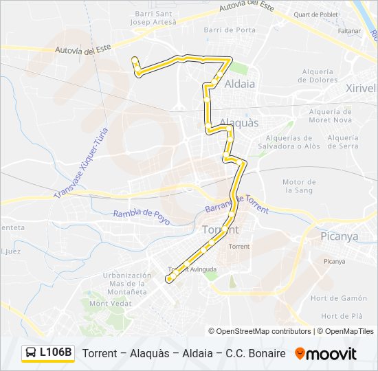 Mapa de L106B de 