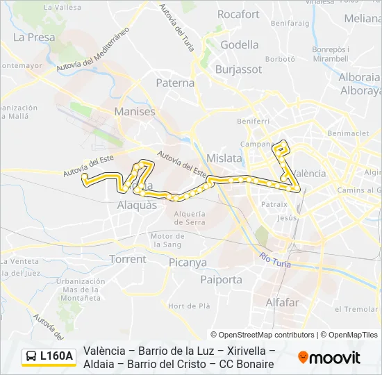 L160A  Line Map