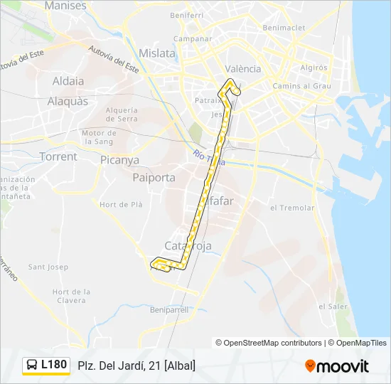 L180  Line Map