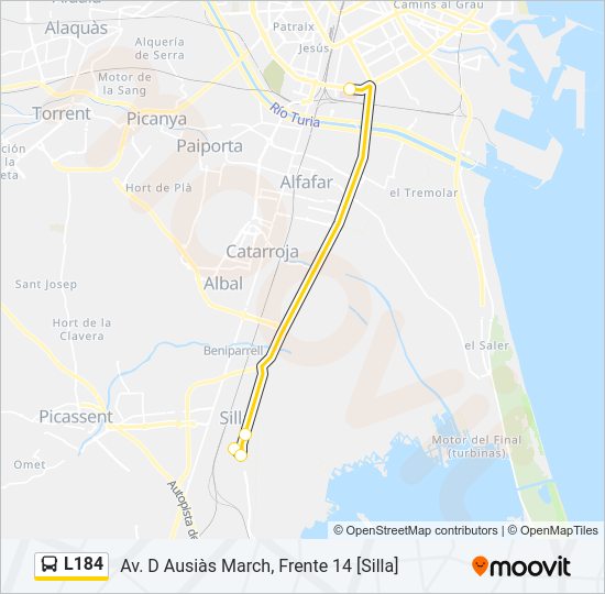 L184  Line Map