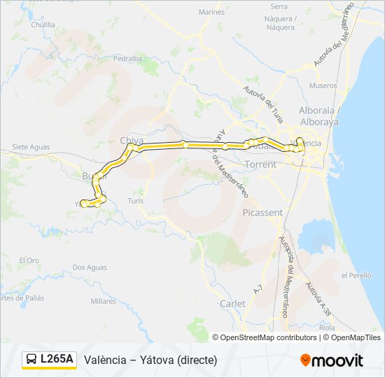 L265A bus Line Map