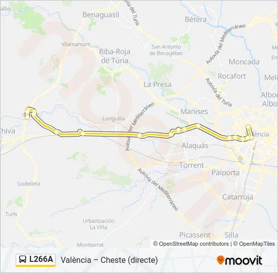L266A  Mapa de línia
