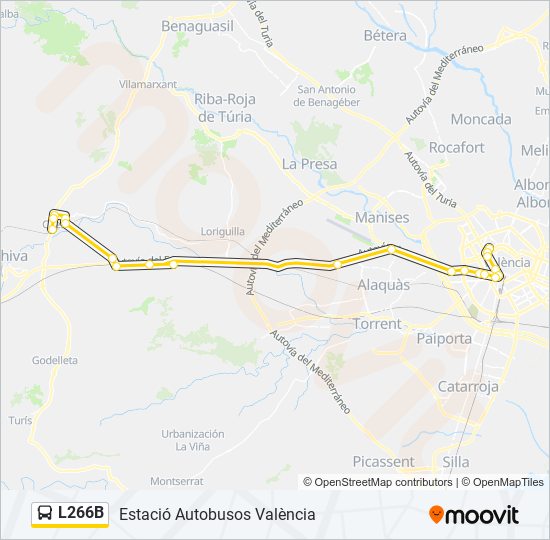 L266B bus Line Map