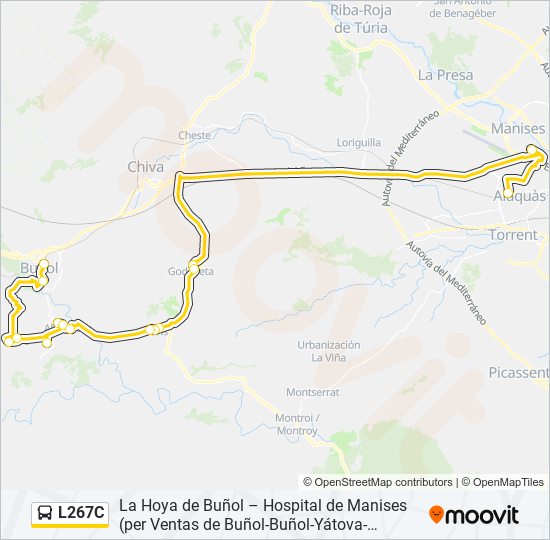 L267C bus Line Map